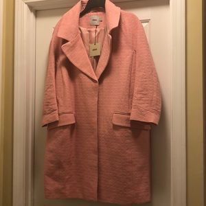 ASOS US Size 14 Pink Overcoat